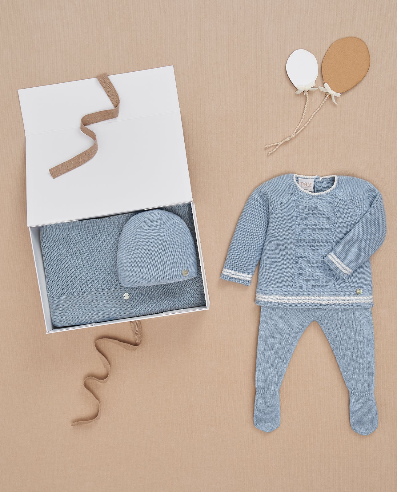 Blue Knit Set