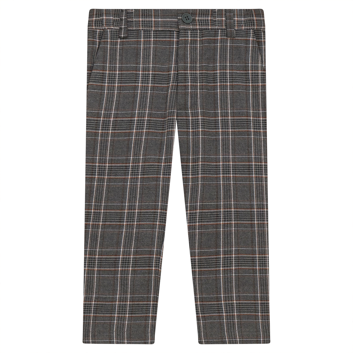 Woven plaid pants