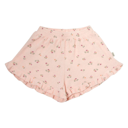 FLOWER PRINTED TERRY SHORTS