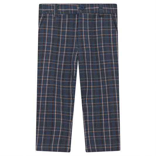 Woven plaid pants