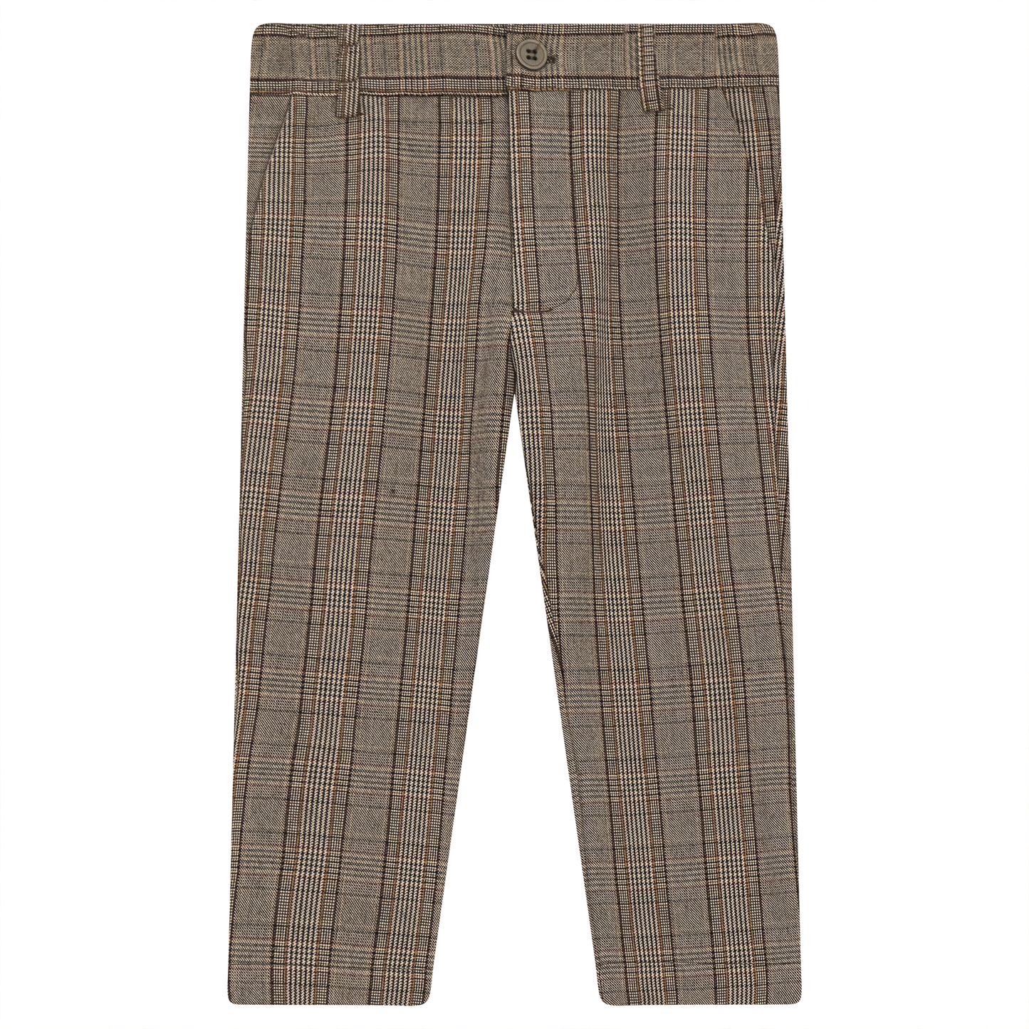 Woven plaid pants